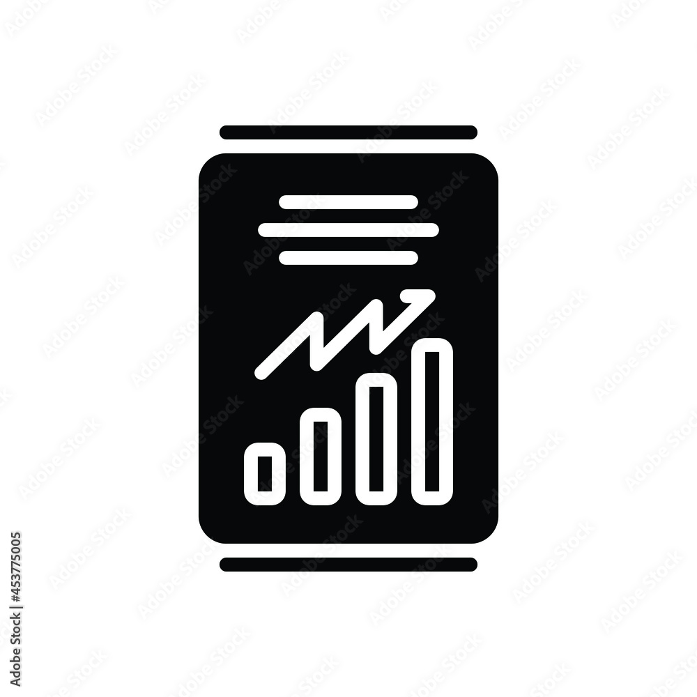 Black solid icon for futures Black solid icon for futures