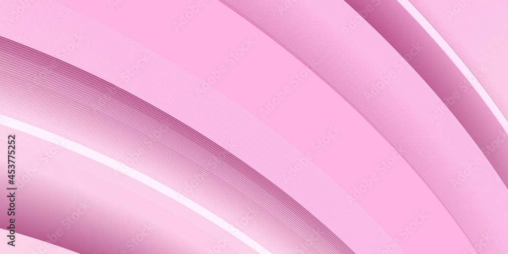 Abstract pink background with simply curve lighting element vector. Modern minimal 3d pink white gradient presentation background. Abstract pink background with simply curve lighting element vector. Modern minimal 3d pink white gradient presentation background.