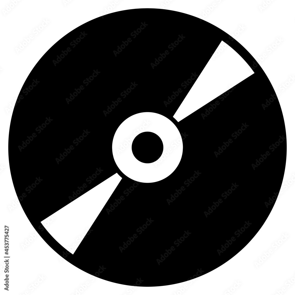 An editable design icon of compact disc An editable design icon of compact disc