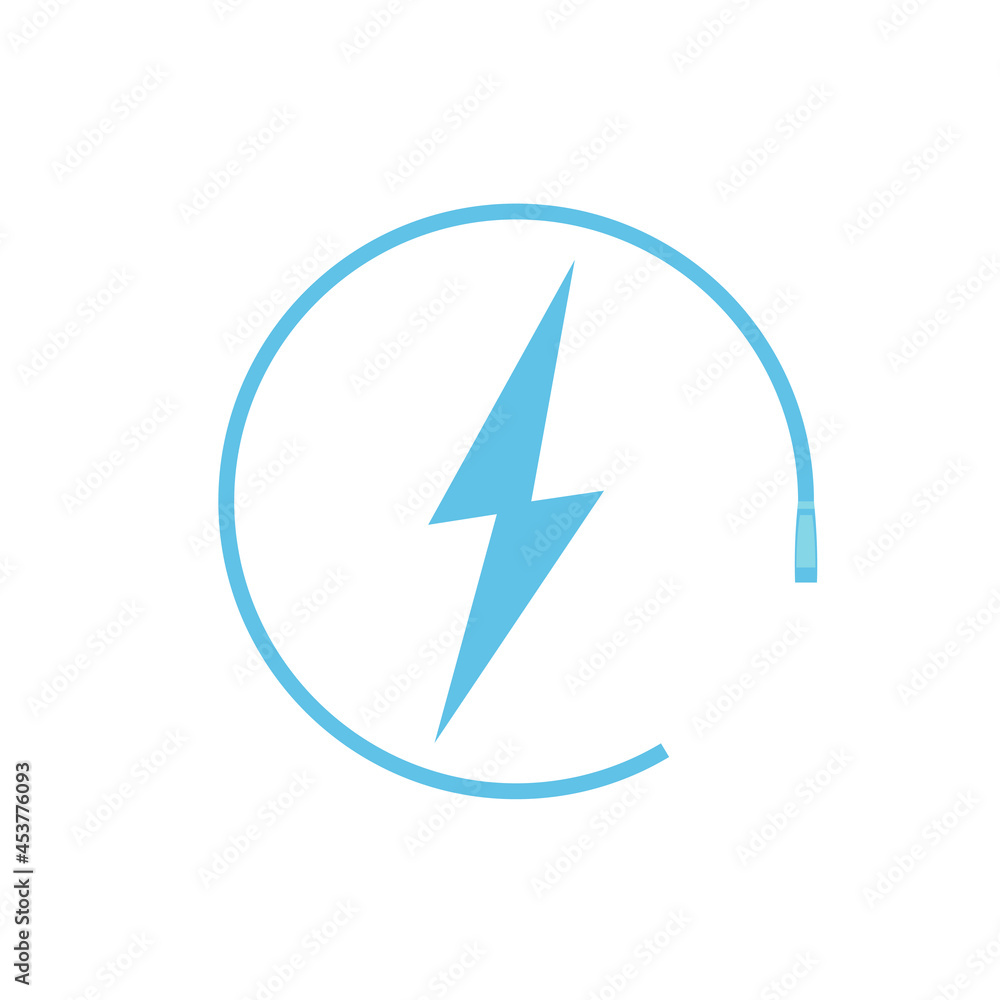 Electric car charging icon, graphic design template, lightning bolt. Parking with electric charge sign, vector illustration. Electric car charging icon, graphic design template, lightning bolt. Parking with electric charge sign, vector illustration.