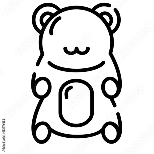 Gummy Bear Outline Icon