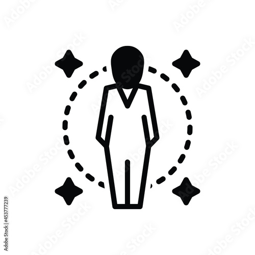 Black solid icon for fascinating