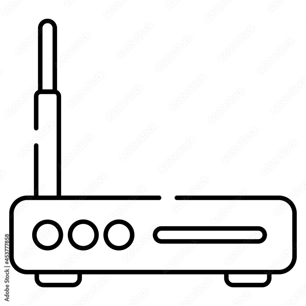 Obraz premium Perfect design icon of WiFi router
