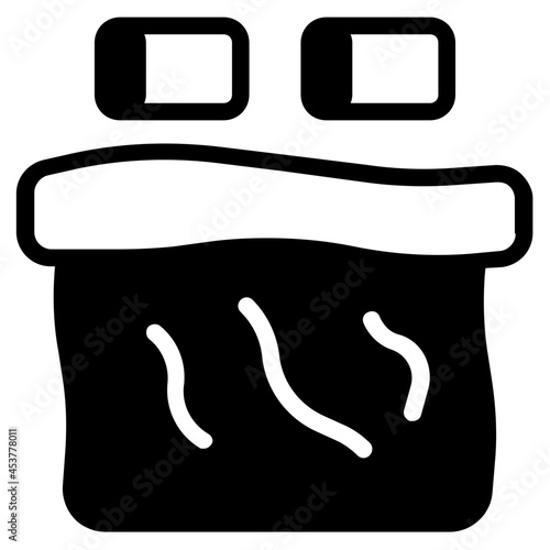 comforter glyph icon