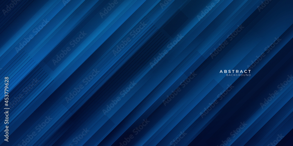 Abstract digital technology pattern luxury dark blue abstract business presentation background. Digital image of light rays, stripes lines with blue light, speed and motion blur over dark blue design