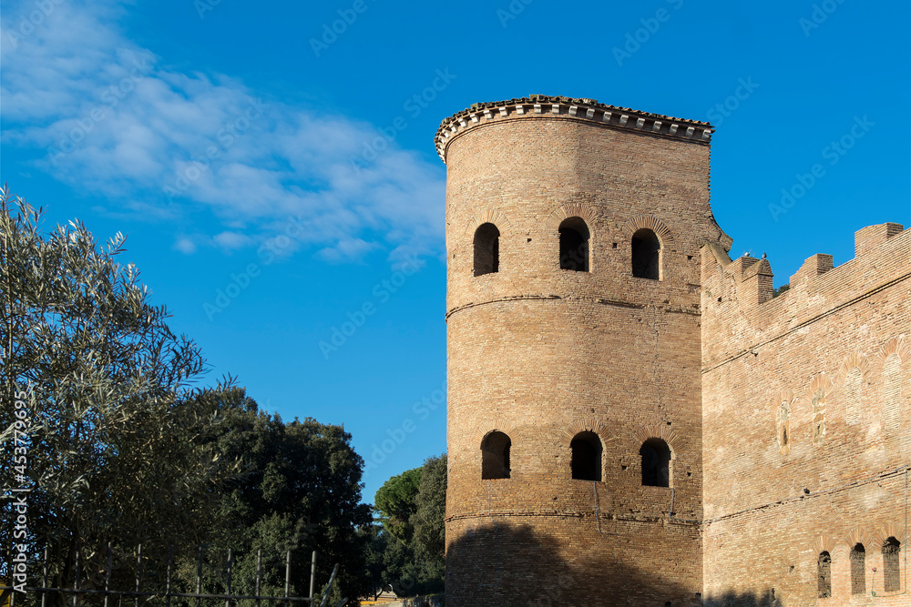 Tower of the Porta Asinaria, Rome, Italy