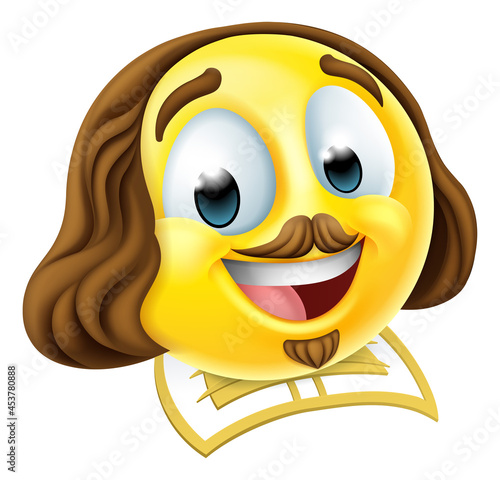Shakespeare Poet Emoticon E...