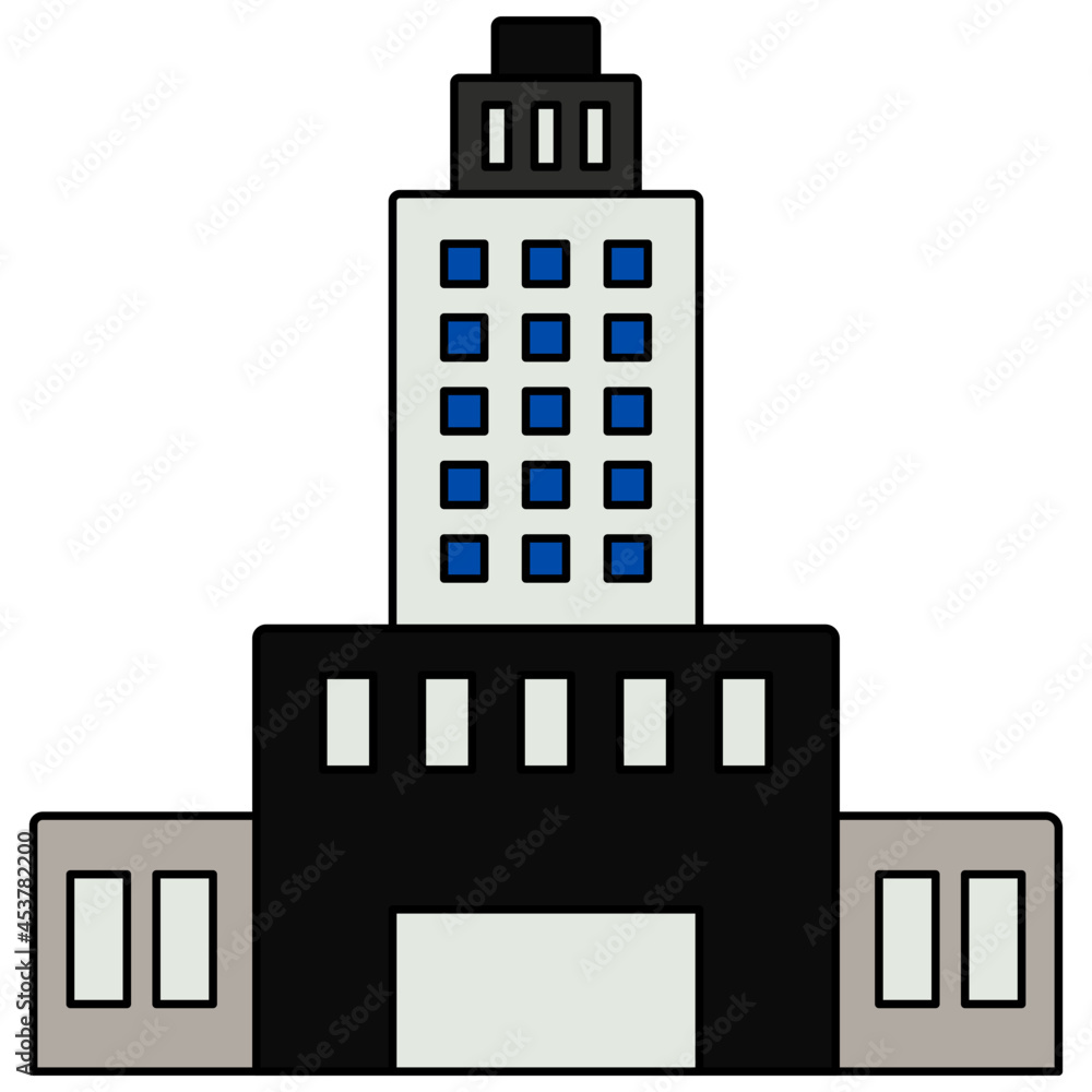 A unique design icon of city architecture A unique design icon of city architecture