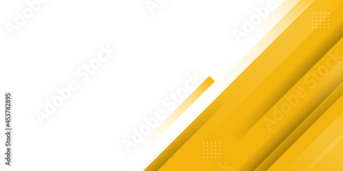 Modern abstract yellow and white contrast business presentation background. Dynamic shapes composition with yellow lines. Abstract background modern hipster futuristic graphic. Vector abstract pattern