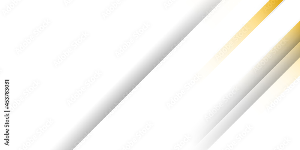 Modern white background with yellow abstract stripes. Vector abstract graphic design banner pattern background web template. Modern white background with yellow abstract stripes. Vector abstract graphic design banner pattern background web template.