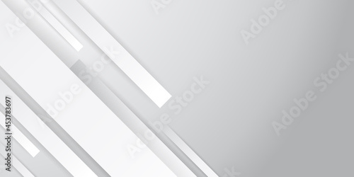 Abstract white square shape with futuristic concept background 