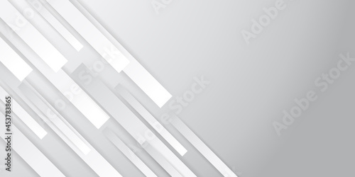 Modern white grey vector abstract graphic design banner pattern background template. 