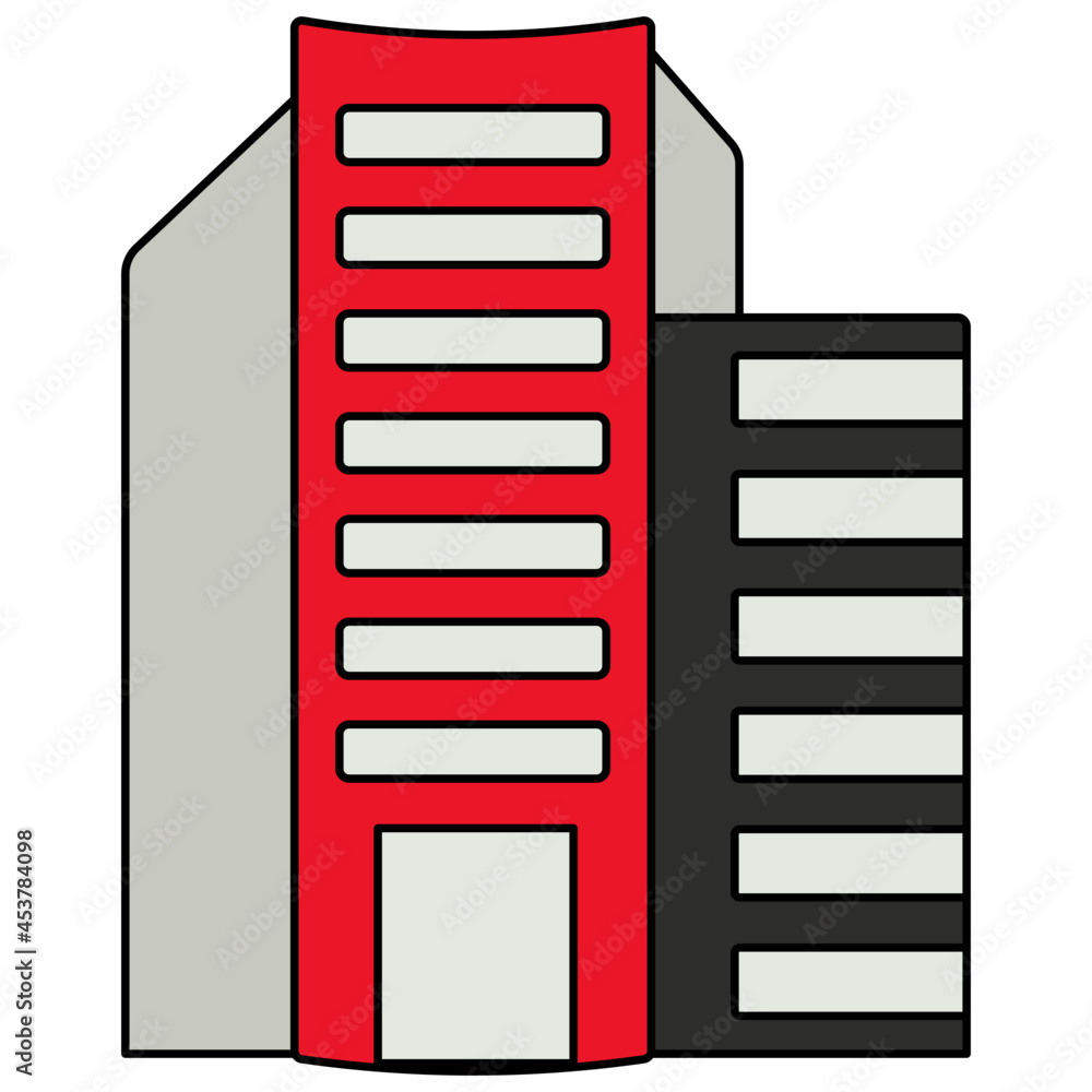 A unique design icon of edifice A unique design icon of edifice