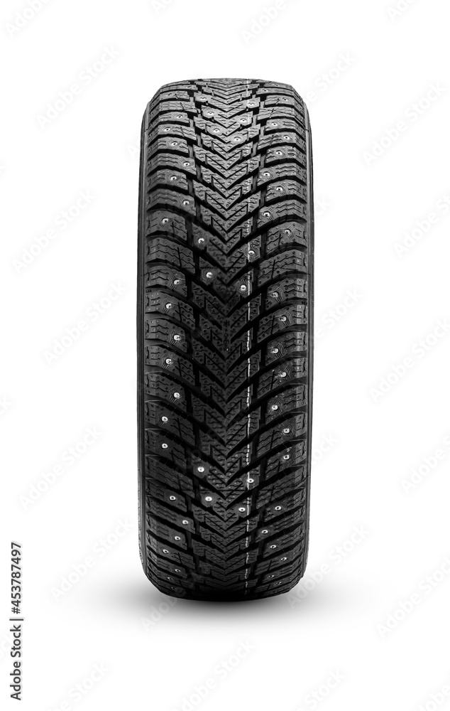winter studded tire, isolate front view icon photo winter studded tire, isolate front view icon photo