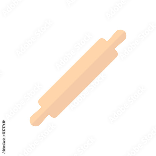Rolling pin flat icon