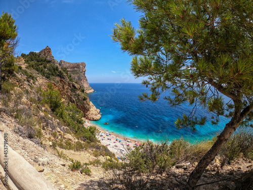 View of a very especial beach in Spain