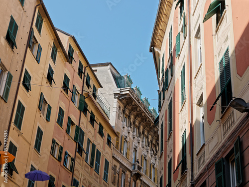 beautiful architectural details of the city of Genova in Italy