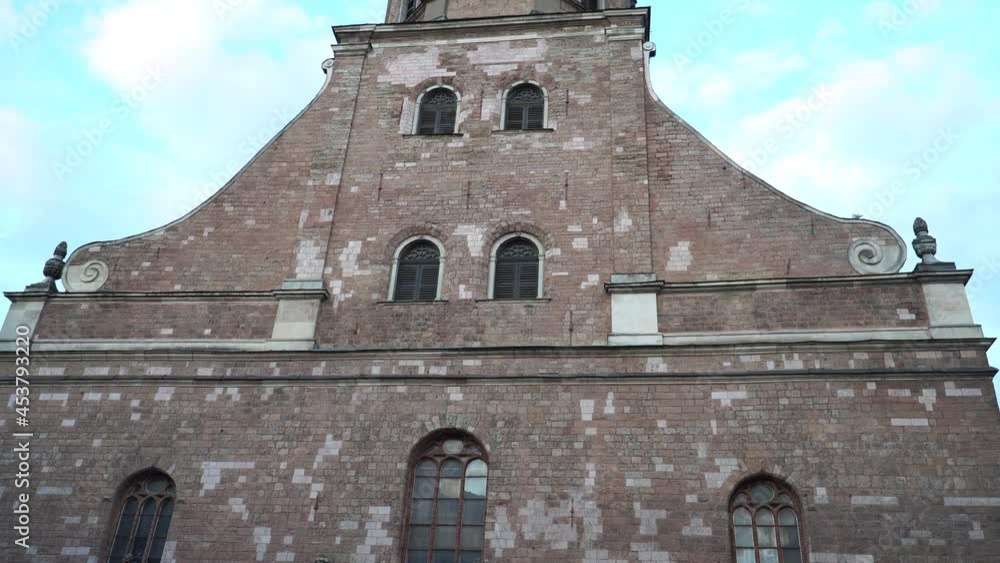 Riga St. Peter’s Church facade with the tower (Latvia) - one of the ...