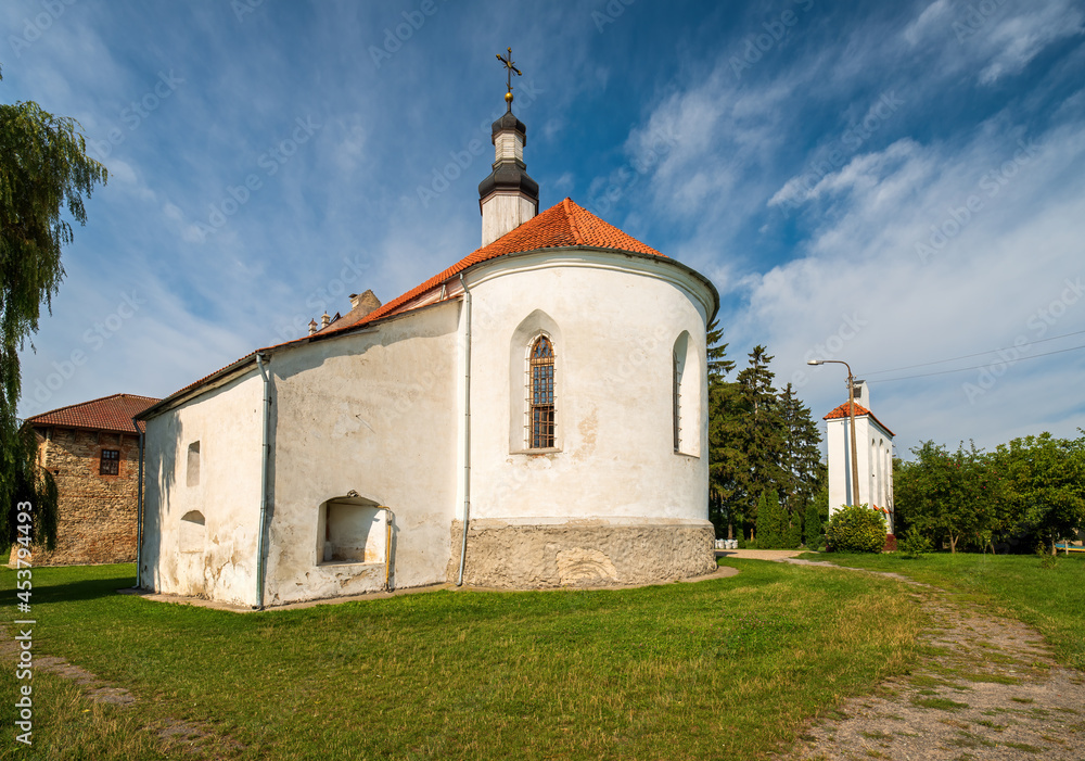 Picturesque view of Holy Trinity church in Starokostiantyniv castle, Khmelnytskyi region, Ukraine