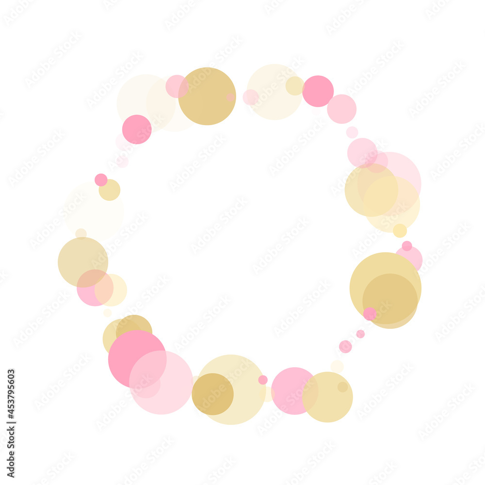 Bokeh confetti circles decoration holiday background.