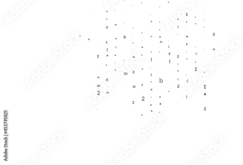Light Black vector pattern with arithmetic signs.