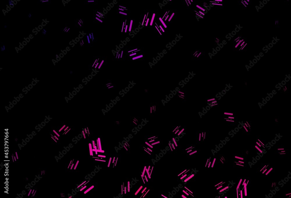 Dark pink vector backdrop with long lines.