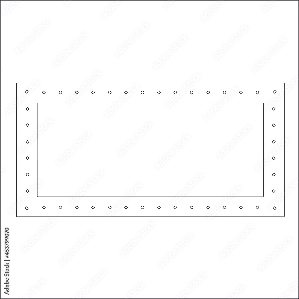 Black and white rectangular frame with ornament, vector certificate template, decorative design element in retro style Black and white rectangular frame with ornament, vector certificate template, decorative design element in retro style