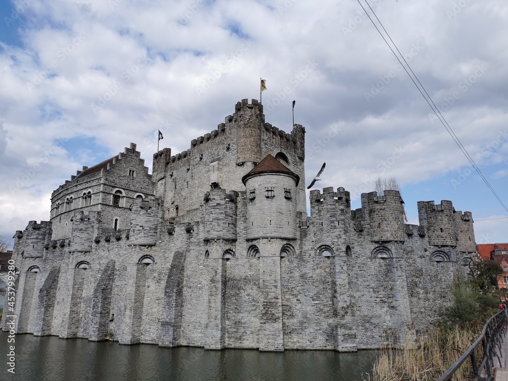 Gravensteen castle in the city of Ghent
