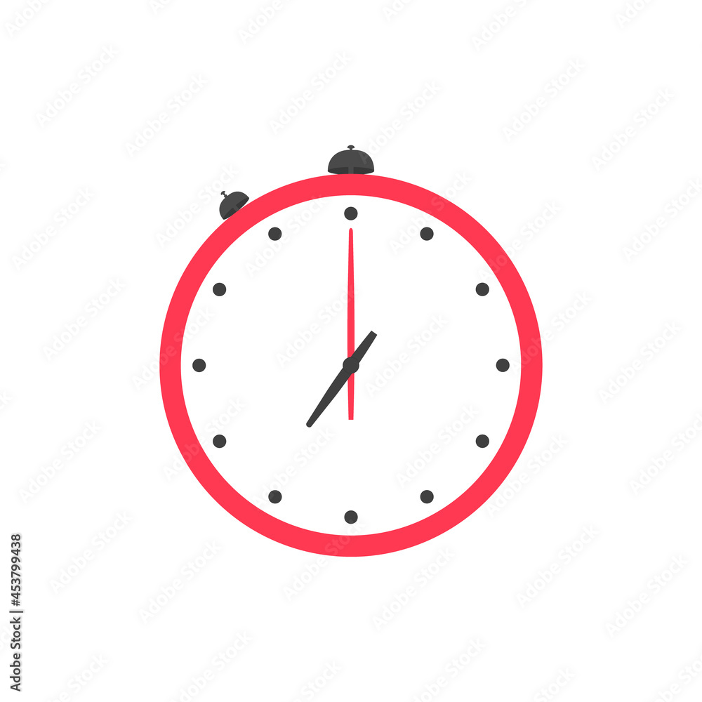 Red Stopwatch icon. Vector illustration. Red Stopwatch icon. Vector illustration.