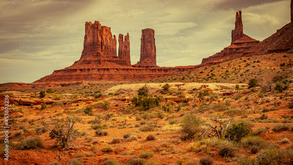 Scenic landscape at the Monument Valley, USA
