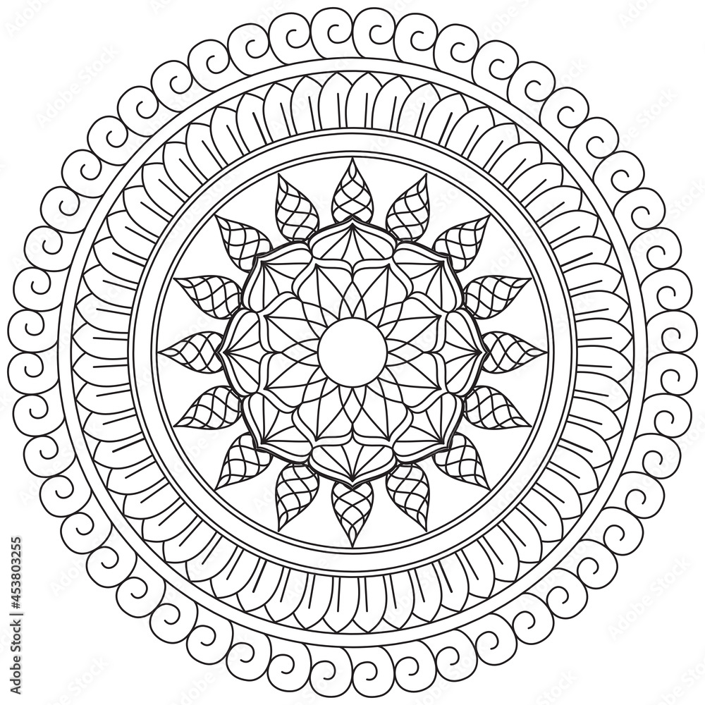 Leaf Flower Petal Coloring Mandala Art Simple Graphic Shape Vector Floral Oriental Outline Vintage Decorative Elements Pattern Illustration Islam Arabic Indian Turkish Mystic Religion Morals Lotus Leaf Flower Petal Coloring Mandala Art Simple Graphic Shape Vector Floral Oriental Outline Vintage Decorative Elements Pattern Illustration Islam Arabic Indian Turkish Mystic Religion Morals Lotus