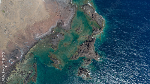 fotografia aerea dell isola di linosa in sicilia © Marco