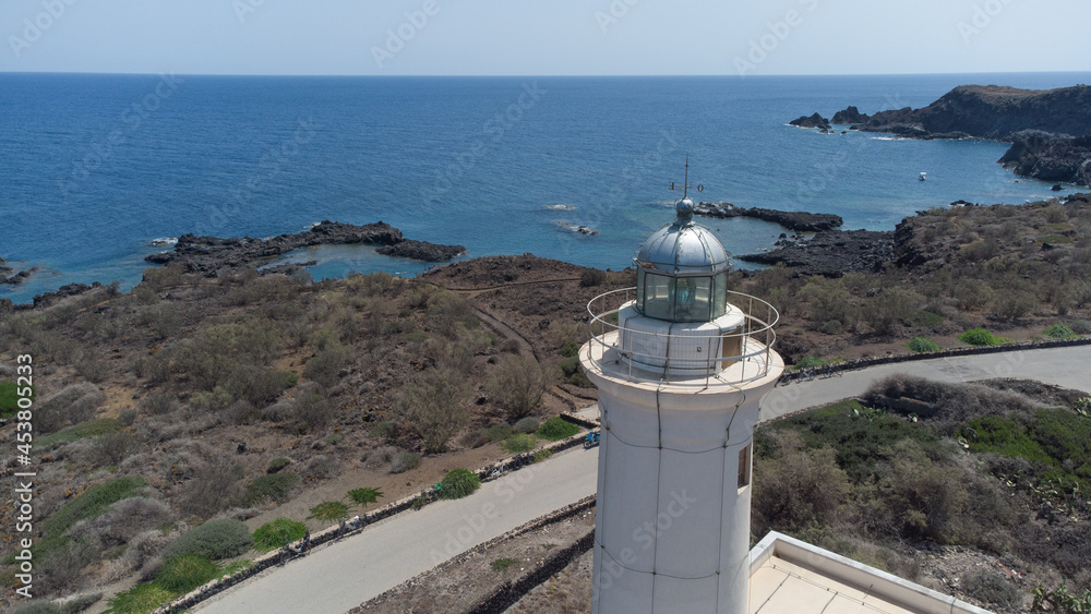 fotografia aerea dell isola di linosa in sicilia fotografia aerea dell isola di linosa in sicilia