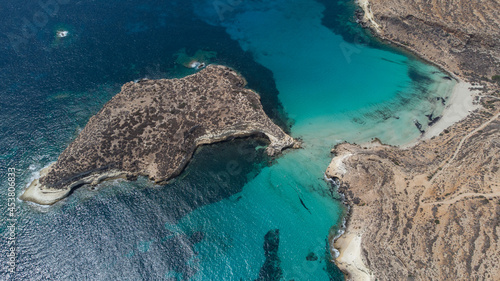 fotografia aerea dell isola di Lampedusa in Sicilia