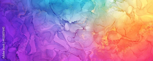Panel kuchenny z motywem Aesthetic creative vibrant artistic alcohol ink art, bright abstract colorful background texture wallpaper