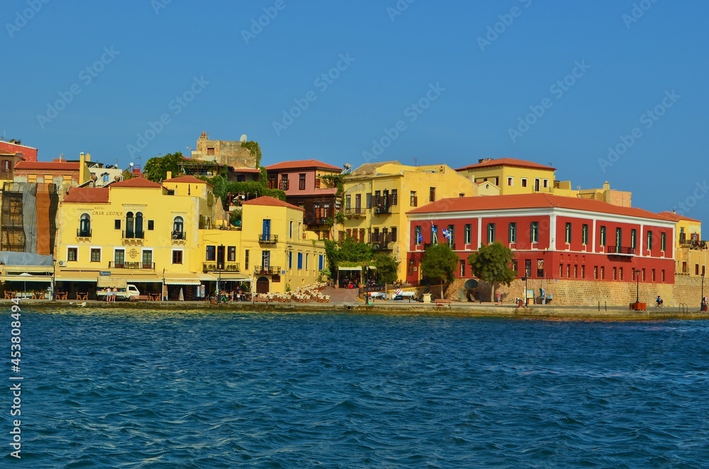 Obraz premium view of the old town of Chania, Crete, Greece