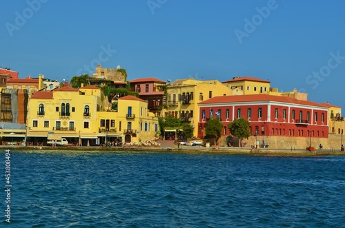 view of the old town of Chania, Crete, Greece