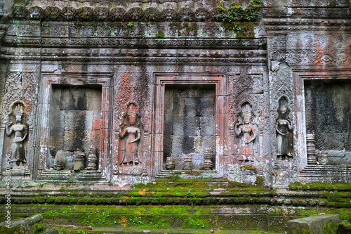 カンボジア　タプローム遺跡の壁画  © Shinsam