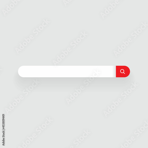 Blank Search Bar Icon Vector. Website Searching Box Illustration