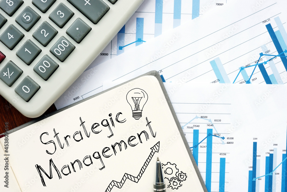 Strategic Management is shown on the business photo using the text Strategic Management is shown on the business photo using the text