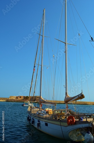 yacht in the harbor