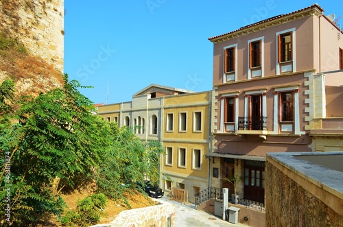 Fototapeta Naklejka Na Ścianę i Meble -  Architecture and street in the old town of Chania, Crete, Greece 