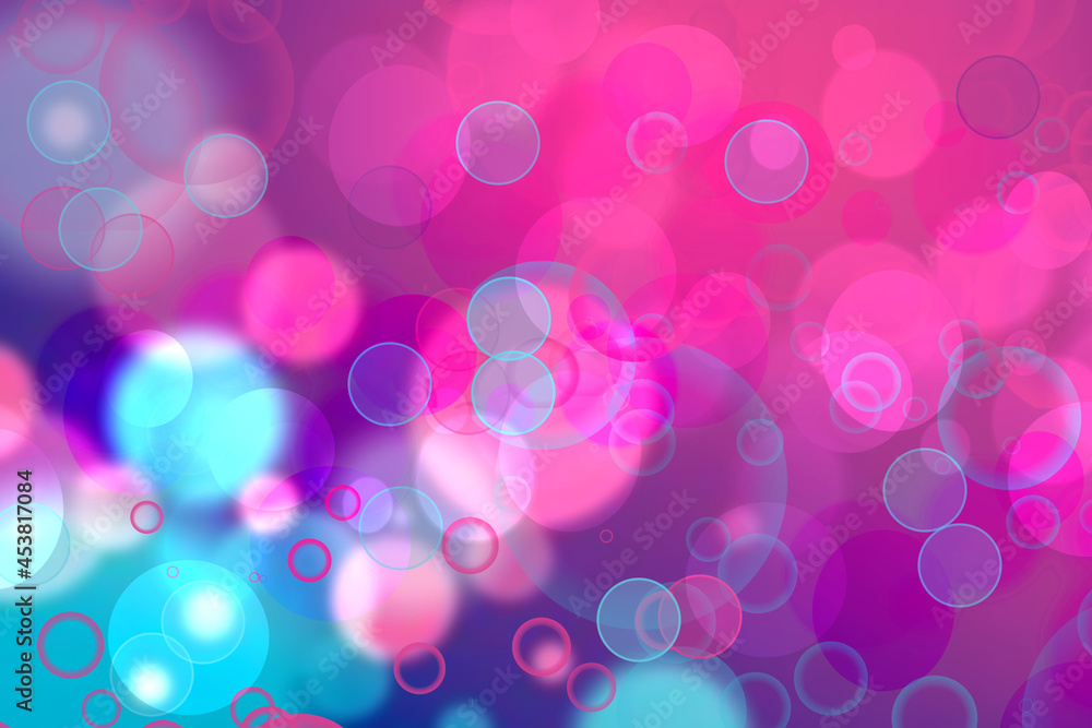 Abstract dark blue gradient pink purple background texture with glitter defocused sparkle bokeh circles and glowing circular lights. Beautiful backdrop with bokeh light effect. Abstract dark blue gradient pink purple background texture with glitter defocused sparkle bokeh circles and glowing circular lights. Beautiful backdrop with bokeh light effect.