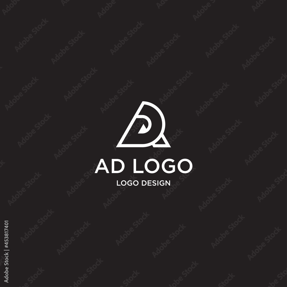 AD LETTER LOGO DESIGN VECTOR AD LETTER LOGO DESIGN VECTOR
