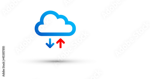 icona, nuvola, cloud	, nube
