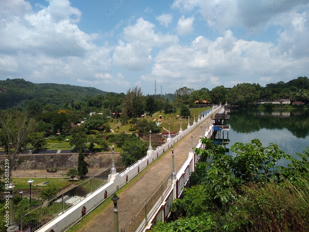 Neyyar dam bridge, Thiruvananthapuram Kerala, landscape view