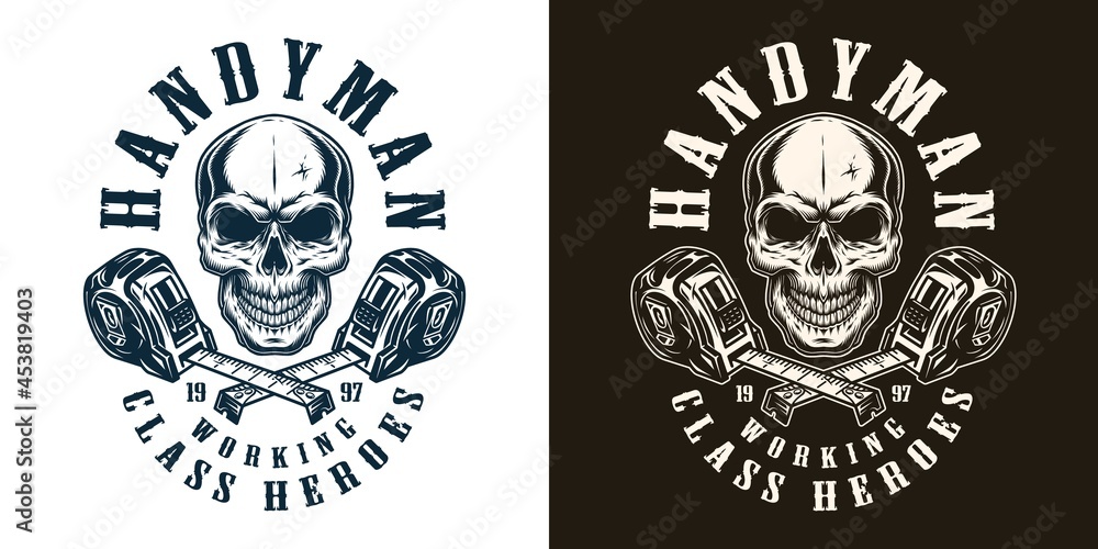 Fototapeta premium Handyman service vintage label
