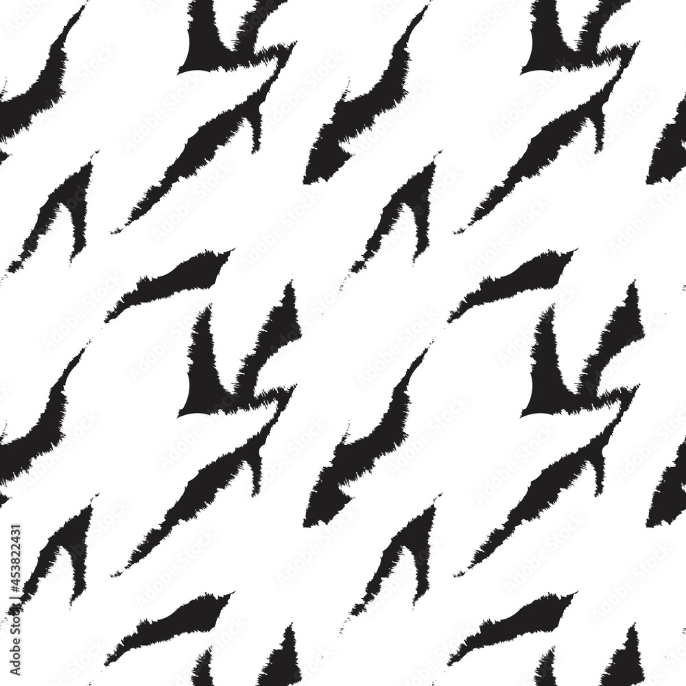 Brush Stroke Fur Seamless Pattern