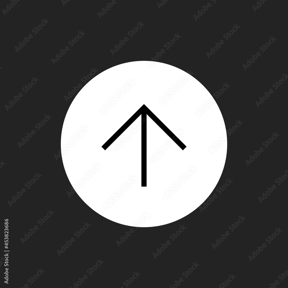 White Swipe Up Icon. Minimalistic UI for Social Media. Vector illustration White Swipe Up Icon. Minimalistic UI for Social Media. Vector illustration