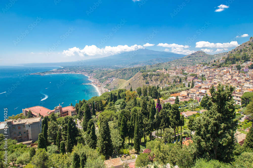 Cityscape of Taormina in Sicily